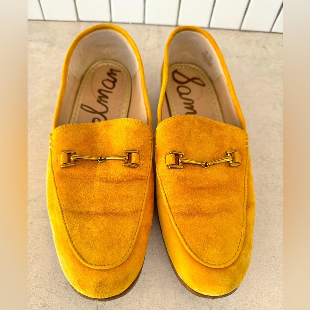 Sam Edelman Loraine Shoes 7.5/37.5, Golden Yellow